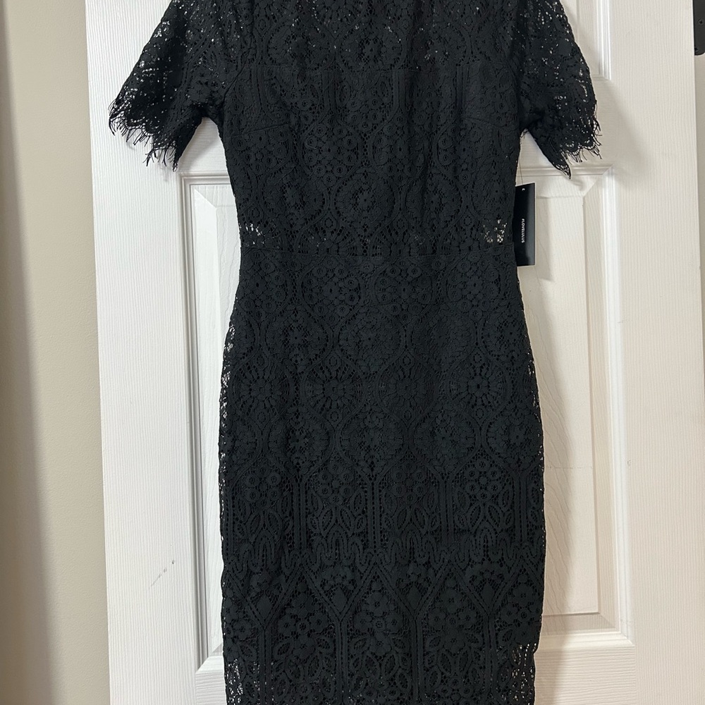 Elegant Black Lace Dress
